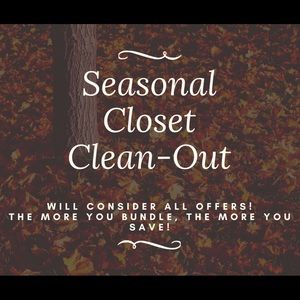 CLOSET CLEAN OUT SALE!